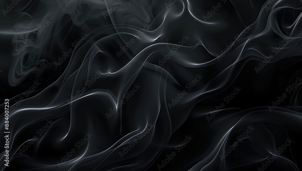 Abstract Smoke and Curves in Black and White Abstract Smoke and Curves in Black and White