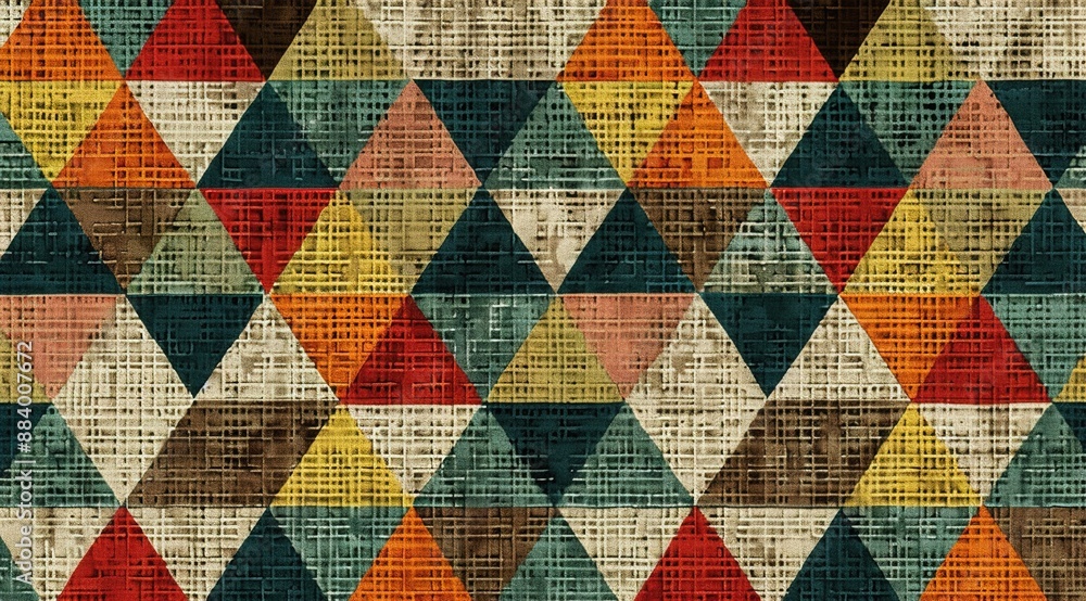 seamless geometric pattern with shapes