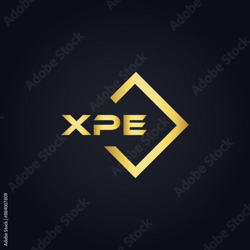 Free Download XPE logo. X P E design. White XPE letter. XPE, X P E letter logo design. X P E letter logo design in GOLD, GOLDEN LOGO, THREE, style. letter logo set in one artboard. X P E letter logo vector design. - GFXLoad