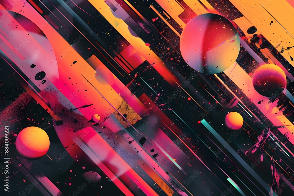 Vibrant Abstract Art Explosion