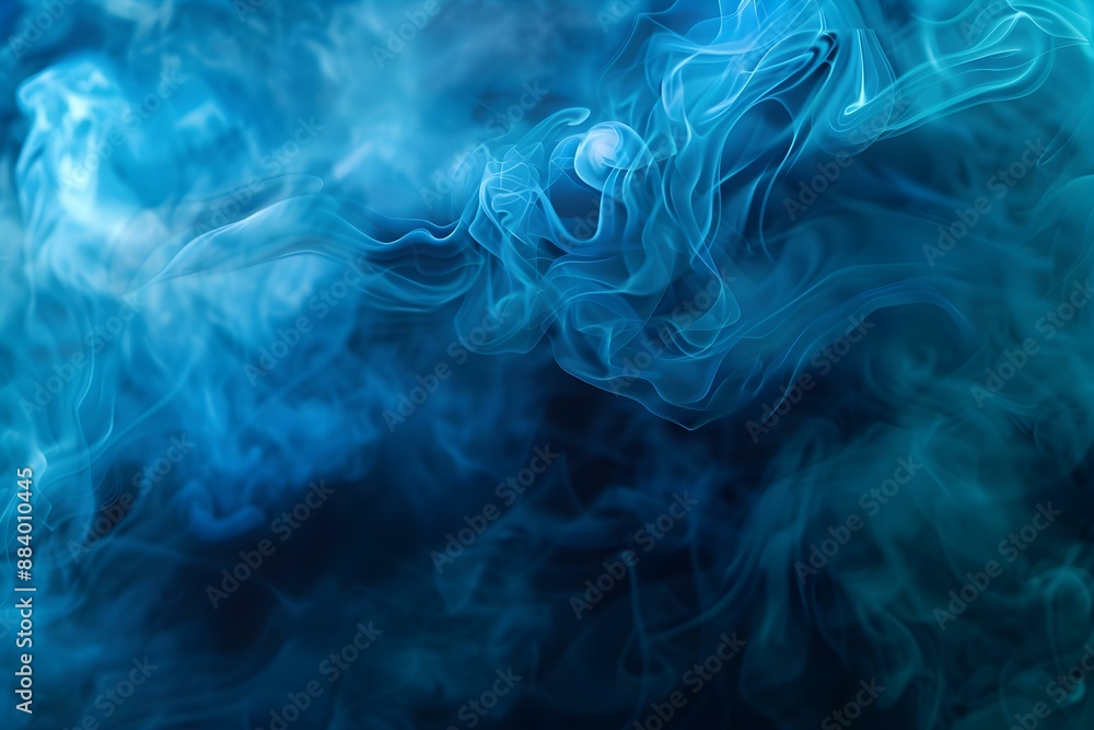 Ethereal Blue Smoke Art Ethereal Blue Smoke Art