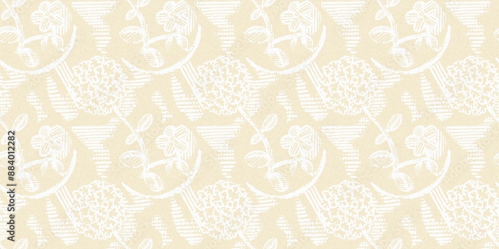 Modern white on cream lace effect wedding border texture. Soft tonal linen openwork block print with subtle hand drawn lattice damask printed fabric banner edge trim. Modern white on cream lace effect wedding border texture. Soft tonal linen openwork block print with subtle hand drawn lattice damask printed fabric banner edge trim.