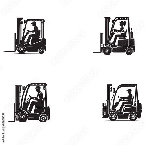  Multiracial warehouse worker driving forklift silhouette images ,Multiracial warehouse worker driving forklift silhouette png ,Multiracial warehouse worker driving forklift vector

