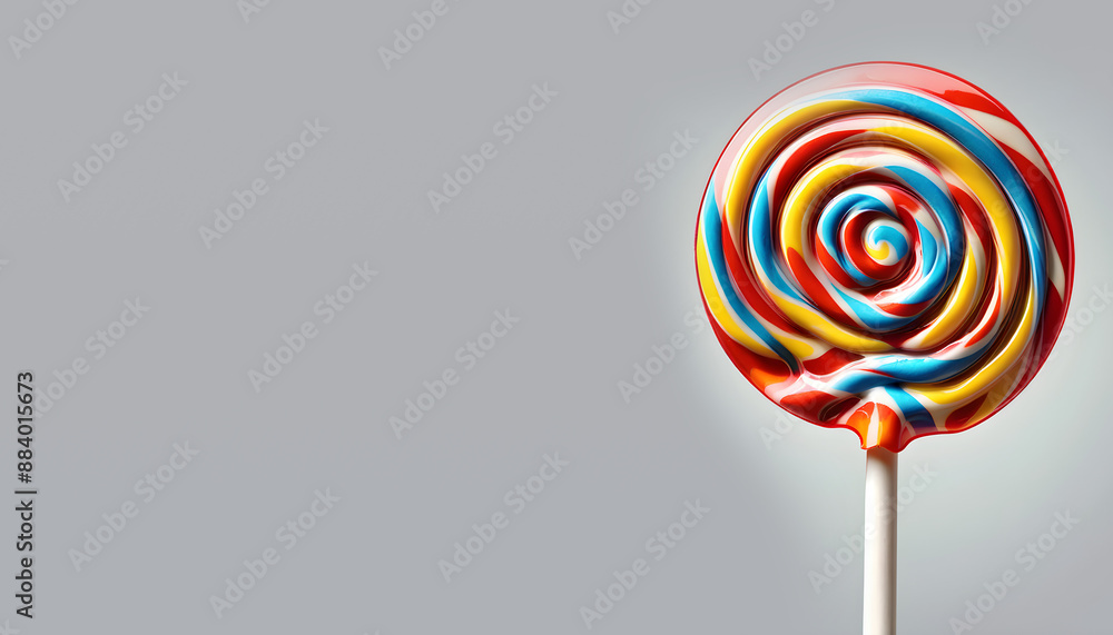 Colorful Sweet Funny Lollipop with Ample Copy Space Colorful Sweet Funny Lollipop with Ample Copy Space