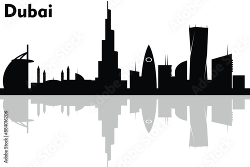 Dubai skyline buildings 