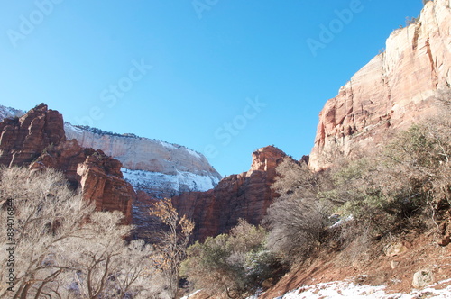 Experience the canyons and hiking paths of Zion National Park in Utah - a remote and desolate place where it is good to get away from it all