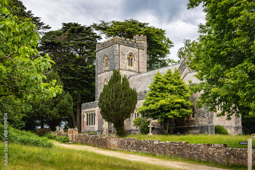 The 1854 St Mary's Church on Brownsea Island in Poole Harbour Dorset England UK photo