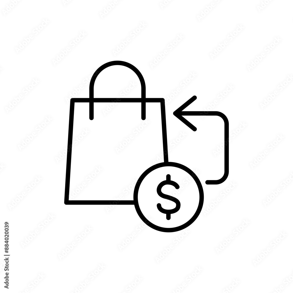 Cashback outline icons, minimalist vector illustration ,simple transparent graphic element .Isolated on white background Cashback outline icons, minimalist vector illustration ,simple transparent graphic element .Isolated on white background