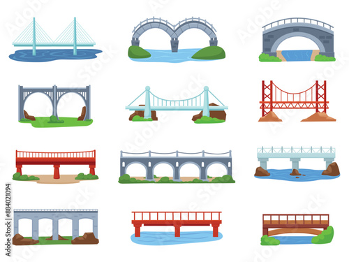 Tapet Bridges on natural landscape