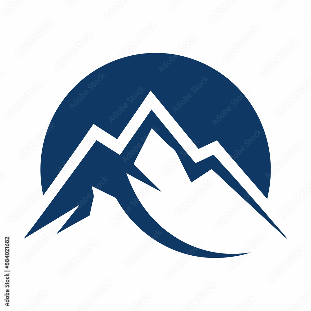 Mountain icon logo design vector art illustration Mountain icon logo design vector art illustration
