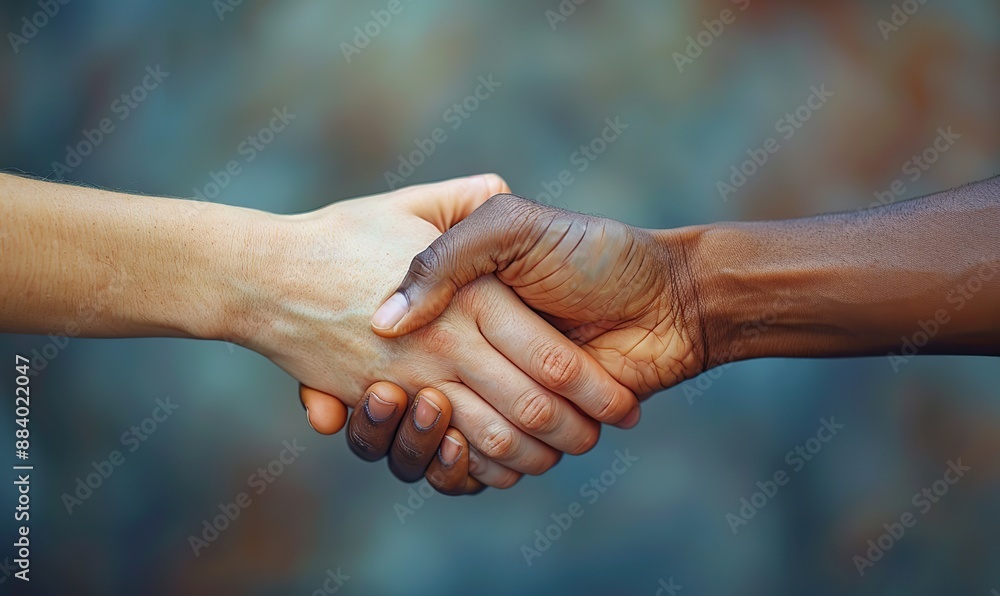 The concept of love transcending ethnic backgrounds is depicted by a multiracial couple holding hands. The concept of love transcending ethnic backgrounds is depicted by a multiracial couple holding hands.