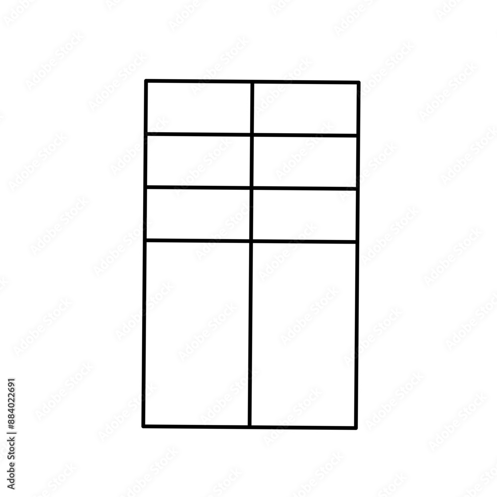 Simple stylized data table layout template Simple stylized data table layout template