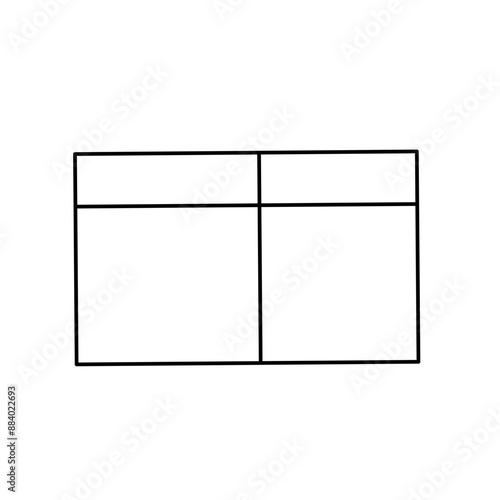 Simple stylized data table layout template