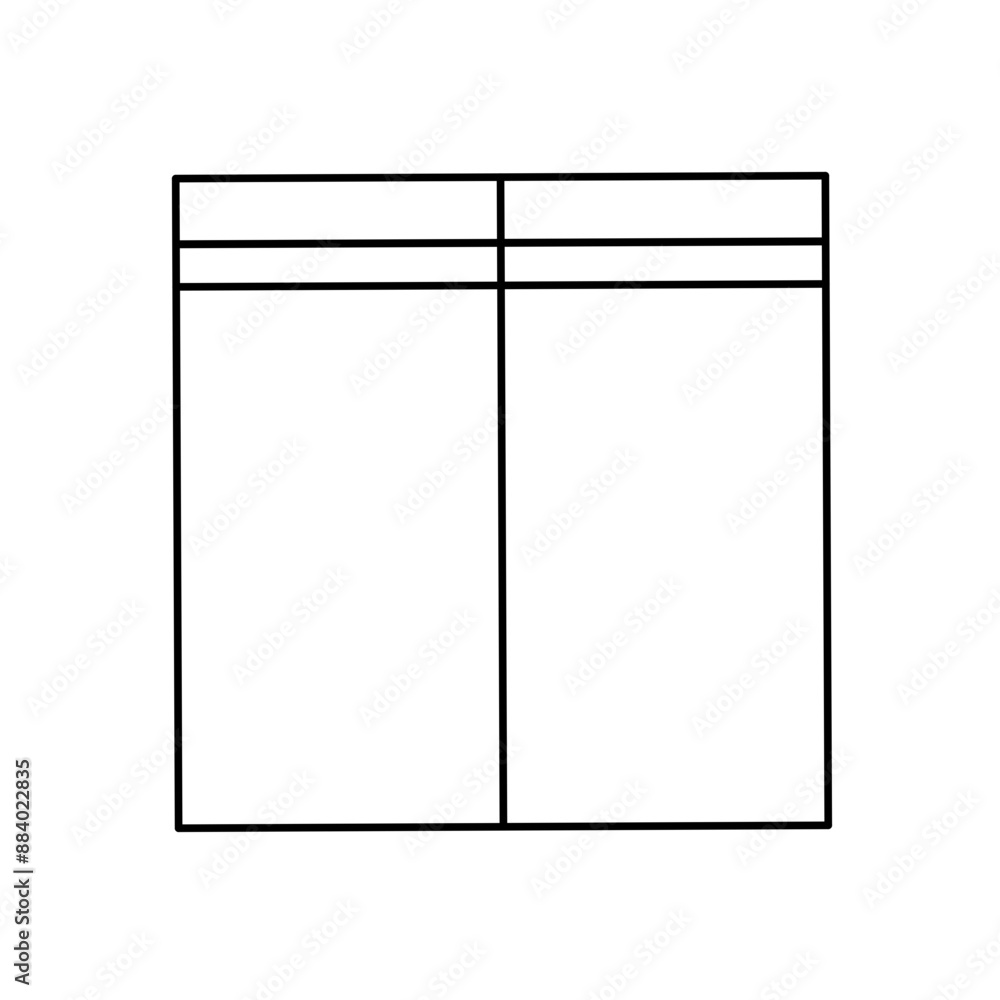 Simple stylized data table layout template Simple stylized data table layout template