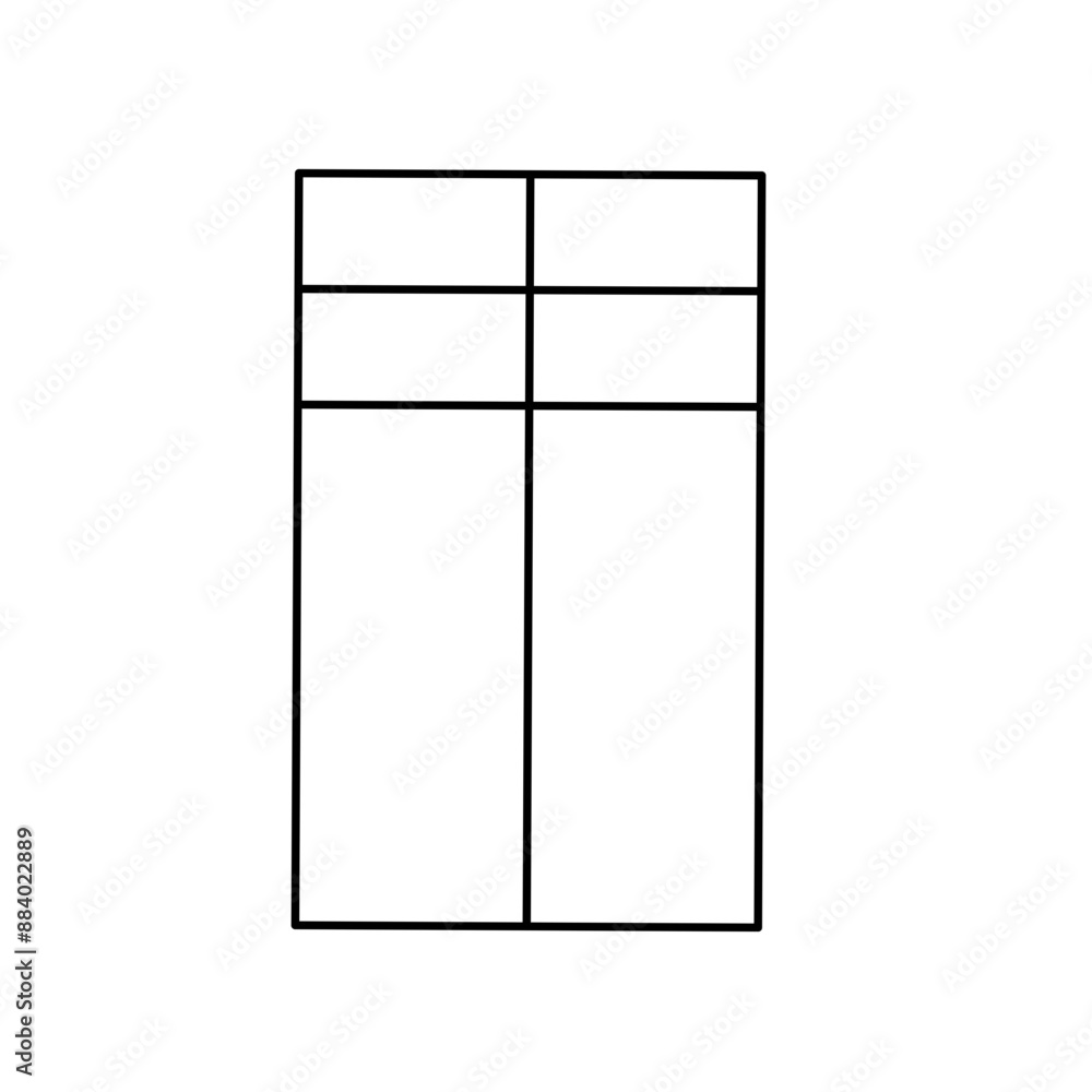 Simple stylized data table layout template Simple stylized data table layout template
