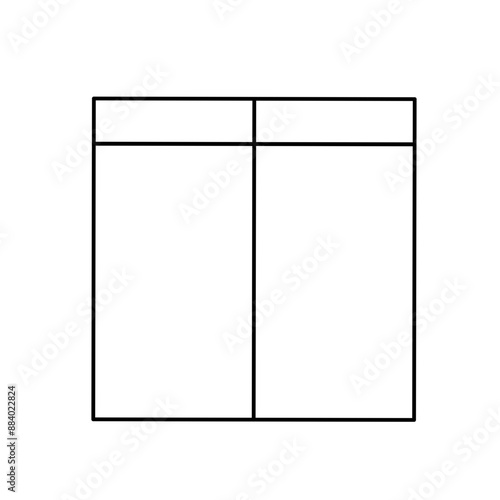 Simple stylized data table layout template