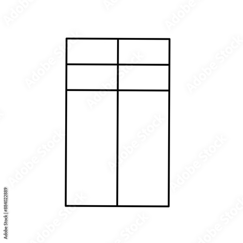 Simple stylized data table layout template