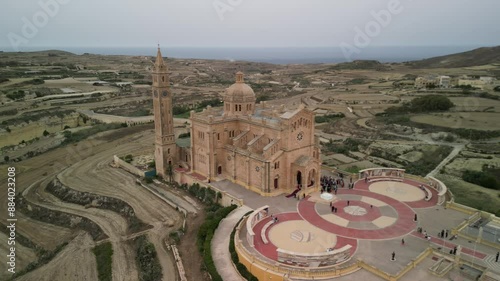 Neo romanesque catholic church. Ta Pinu, Malta photo