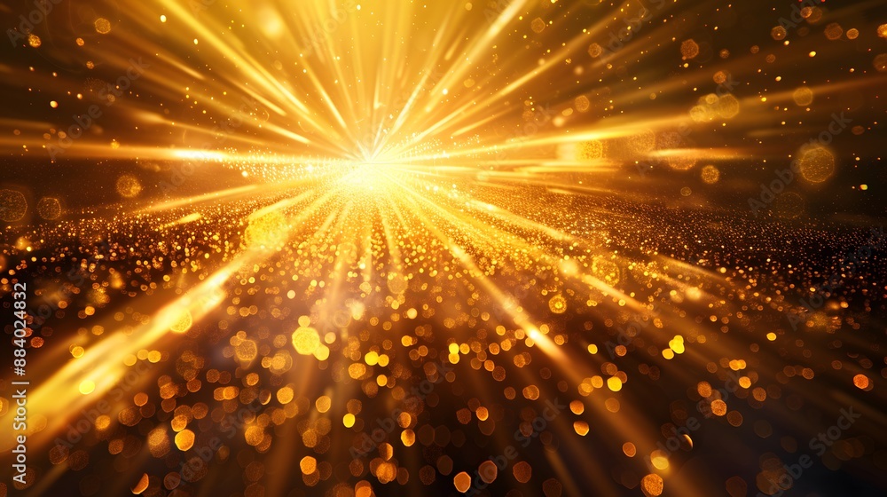 Radiant sunburst with golden rays, creating a dynamic and energetic background. Radiant sunburst with golden rays, creating a dynamic and energetic background.