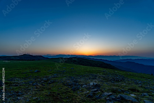 美ヶ原の夕暮れ