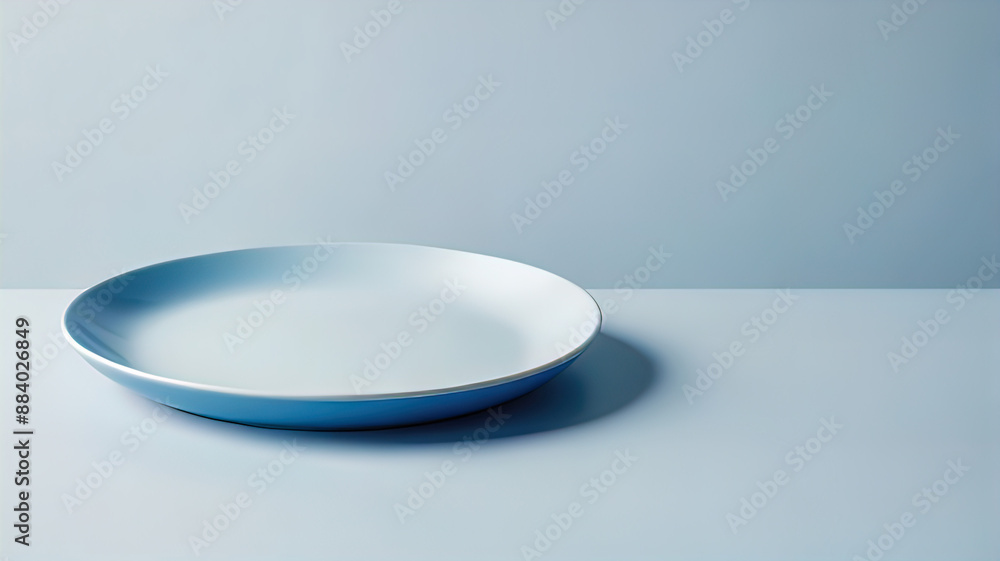 empty clean plates in a modern and bright kitchen empty clean plates in a modern and bright kitchen