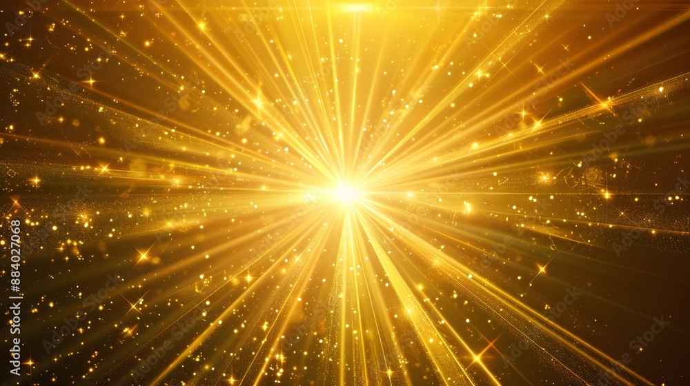 Radiant sunburst with golden rays, creating a dynamic and energetic background. Radiant sunburst with golden rays, creating a dynamic and energetic background.