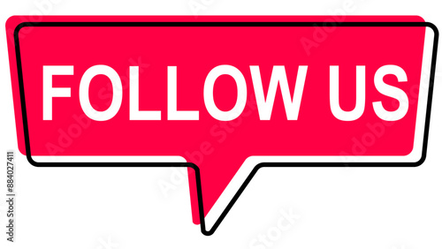 Follow Us Banner Template Design for Social Media. Vector Illustration.