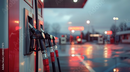 Gas Station Pump Close Up