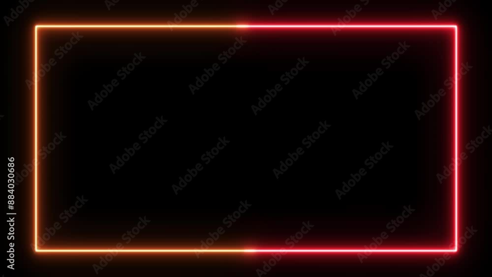 neon signboard animation on black background. Blank signpost motion motion graphics. neon signboard animation on black background. Blank signpost motion motion graphics.