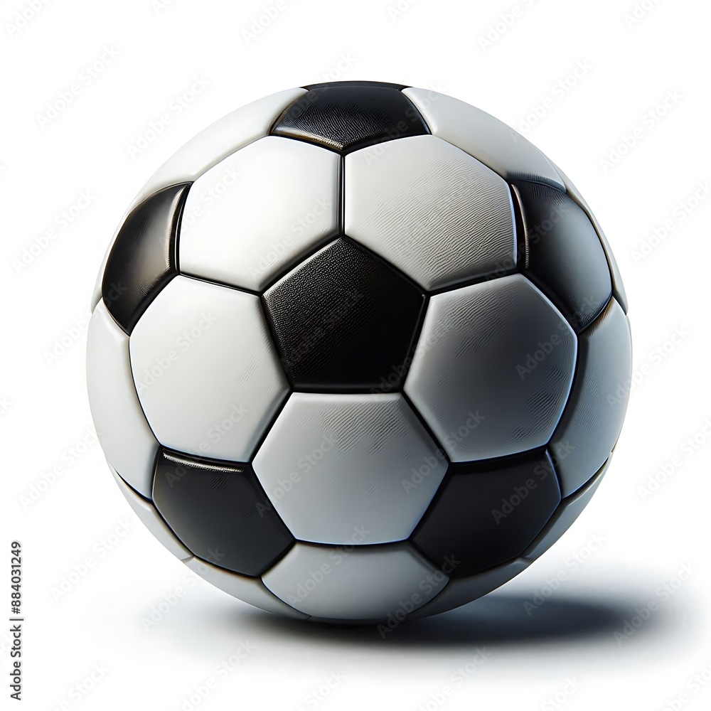 Fototapeta premium A white and black soccer ball