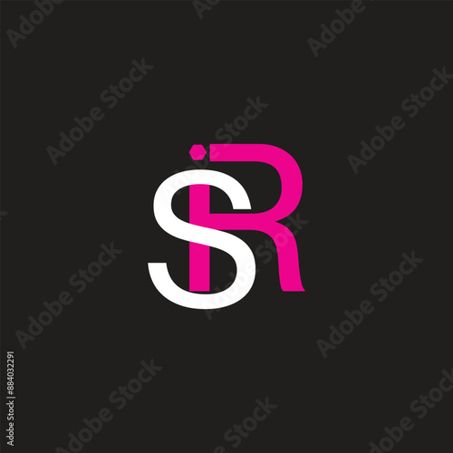 sr vector logo abstract