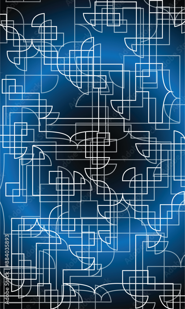 Fototapeta premium random shape abstract blue background 