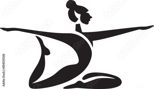 Women's health international yoga day silhouette
