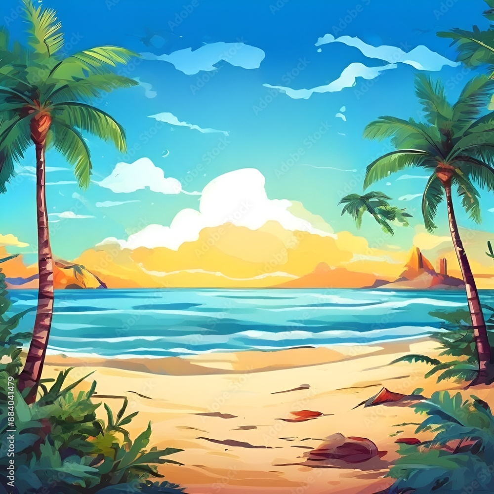 Obraz premium tree on the beach