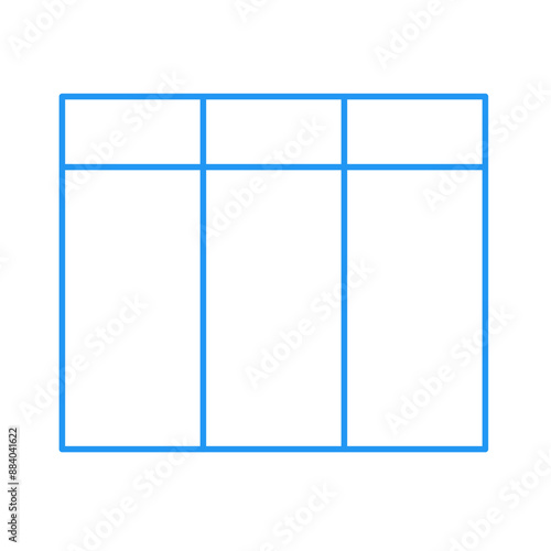 Simple stylized data table layout template