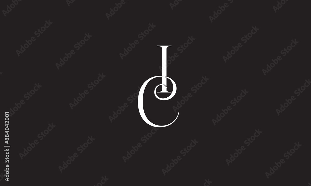 IC, CI, C, I Abstract Letters Logo Monogram IC, CI, C, I Abstract Letters Logo Monogram