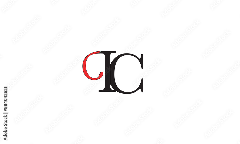IC, CI, C, I Abstract Letters Logo Monogram IC, CI, C, I Abstract Letters Logo Monogram