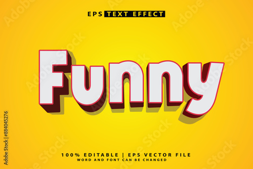 Editable funny 3d text template