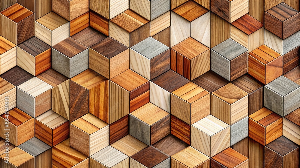 Geometrical pattern with wooden pieces of different colors, seamless background, geometric, pattern, wooden, pieces Geometrical pattern with wooden pieces of different colors, seamless background, geometric, pattern, wooden, pieces