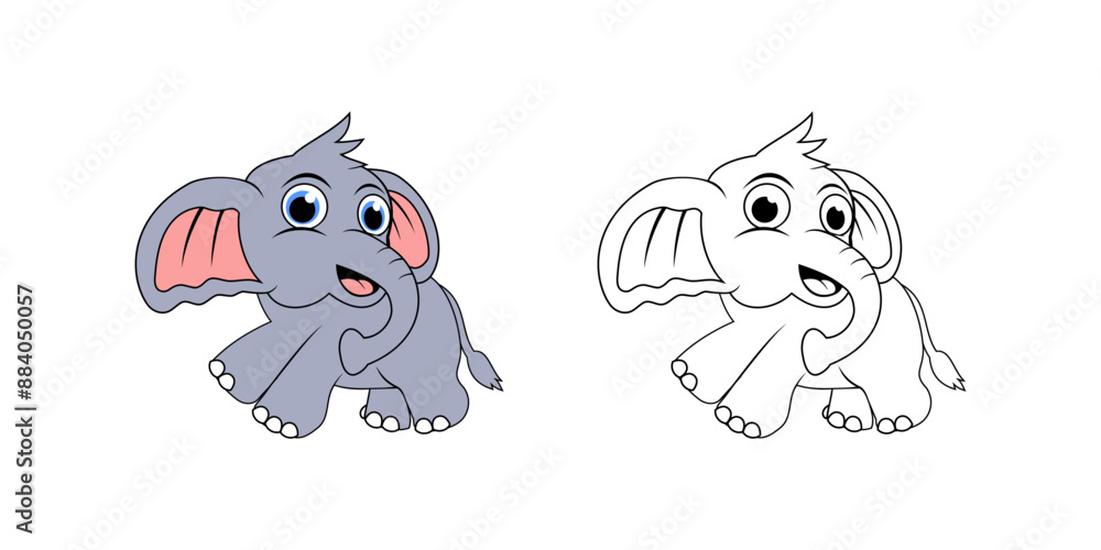 Elephant Cartoon Character Design Illustration vector eps format suitable for your design needs logo illustration animation etc Elephant Cartoon Character Design Illustration vector eps format suitable for your design needs logo illustration animation etc