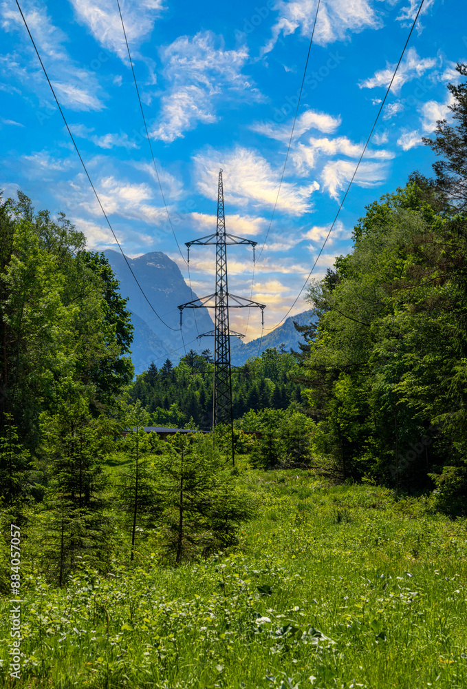Landschaft am Tauglgries in Bad Vingau, Österreich