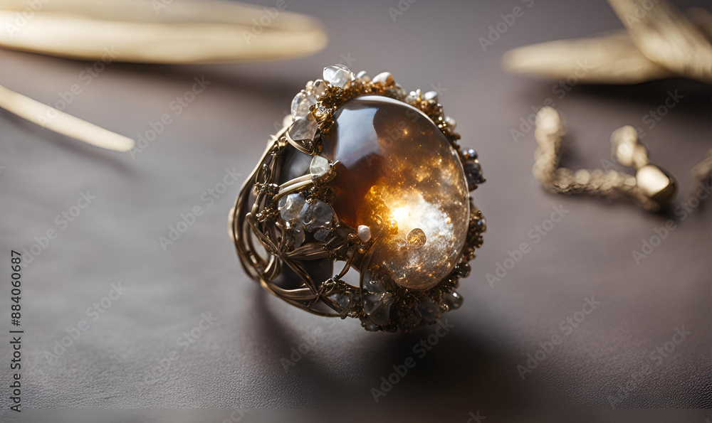 Inspired Jewelry Designer Crafts Unique Pieces, Shaping Metals and Gems. Sunlit Studio Sparkling with Stones and Tools, Creativity Unfolding. Inspired Jewelry Designer Crafts Unique Pieces, Shaping Metals and Gems. Sunlit Studio Sparkling with Stones and Tools, Creativity Unfolding.