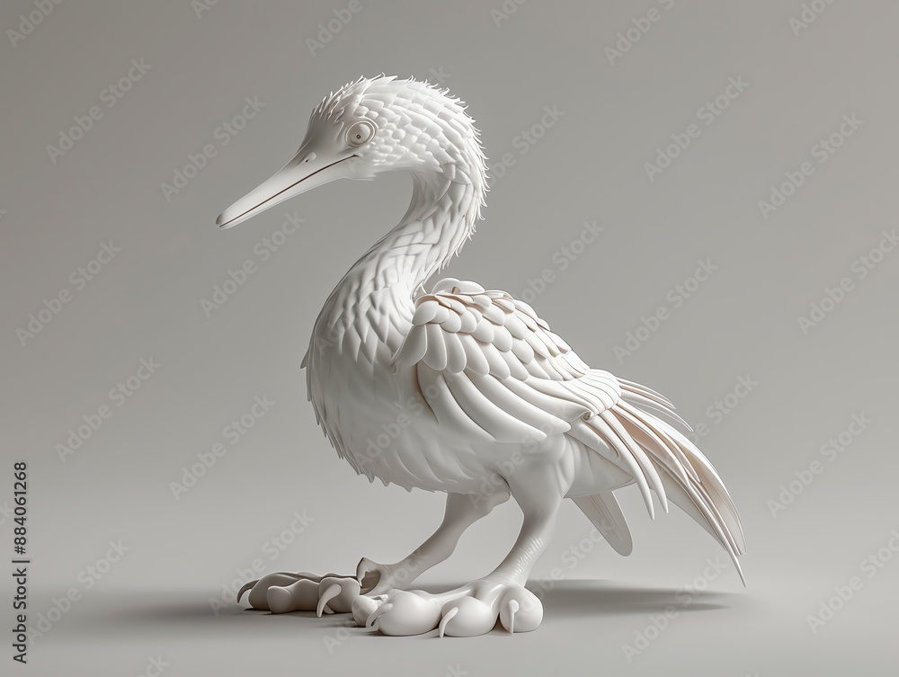 Fototapeta premium 3D render of a bird foot soother