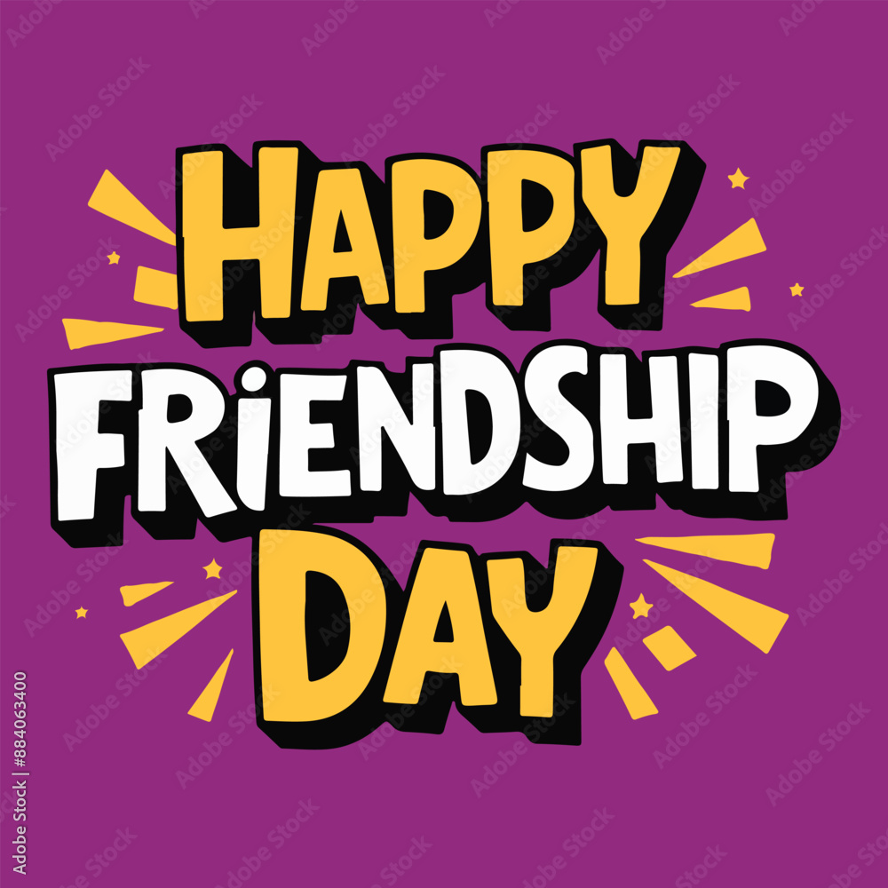 Happy friendship day greeting card vector illustration design. International friendship day celebrating typography background graphic illustration banner, poster and template design Happy friendship day greeting card vector illustration design. International friendship day celebrating typography background graphic illustration banner, poster and template design