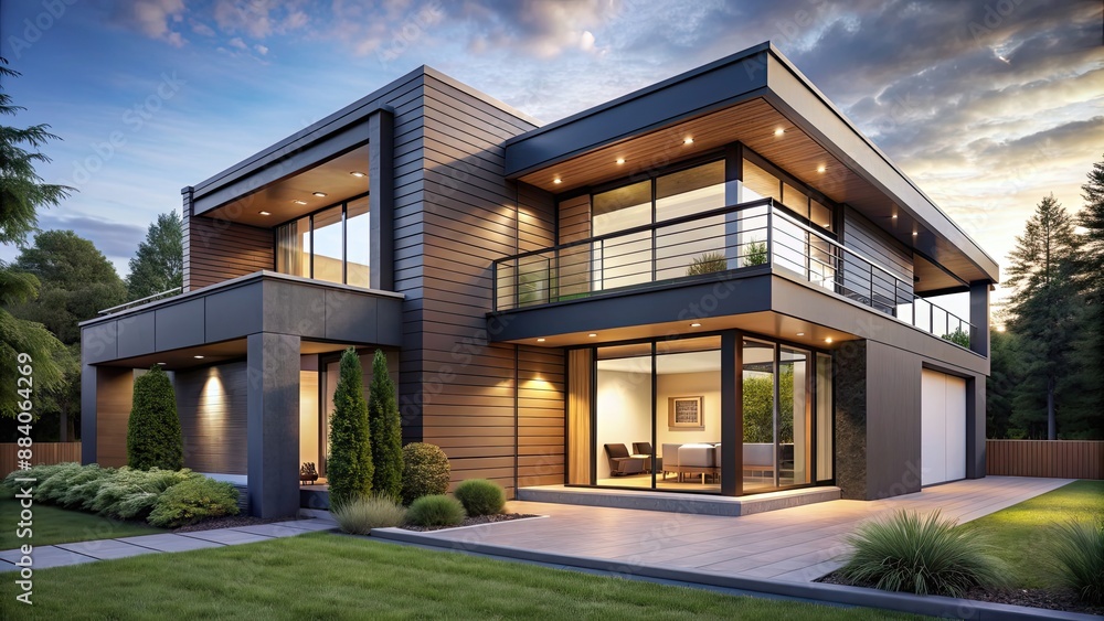 Modern exterior house with sleek lines and large windows, modern, exterior, house, sleek, lines, large windows Modern exterior house with sleek lines and large windows, modern, exterior, house, sleek, lines, large windows