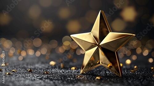 Sophisticated golden star accolades for a special occasion.