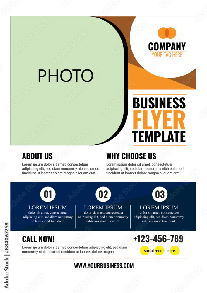 Obraz premium business-flyer-template.ai