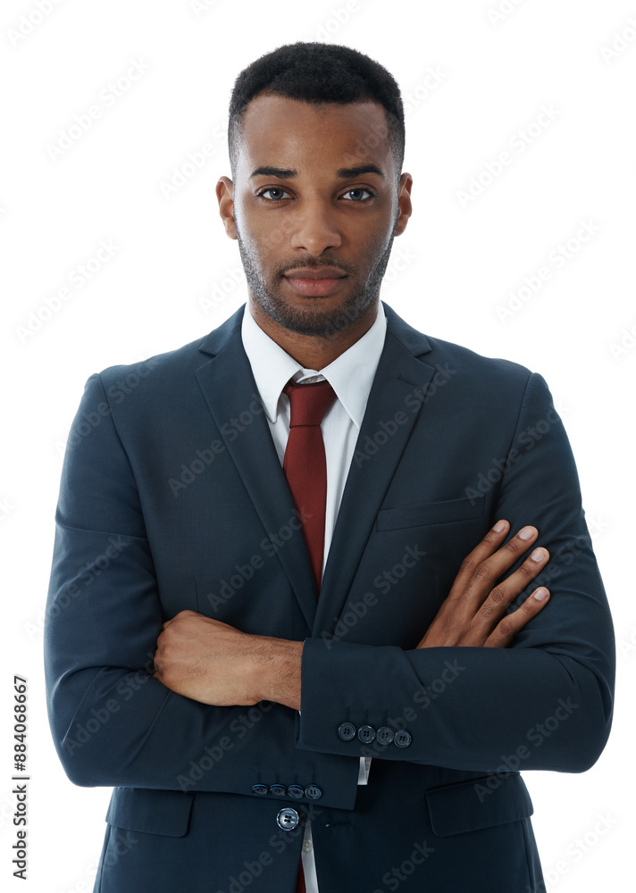 Businessman, pride and confidence in studio with portrait for professional career in corporate law, legal practice and justice. Male lawyer, arms crossed and proud for attorney with white background. Businessman, pride and confidence in studio with portrait for professional career in corporate law, legal practice and justice. Male lawyer, arms crossed and proud for attorney with white background.