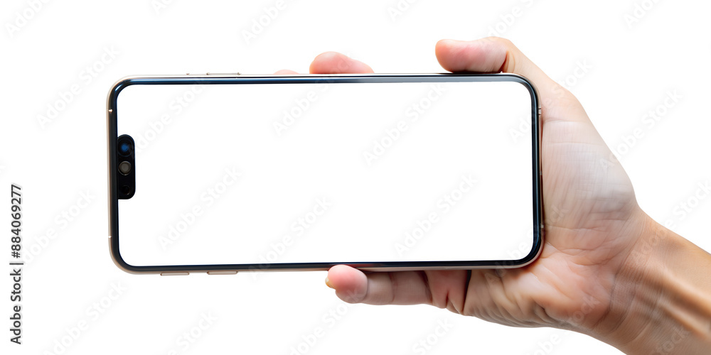 4K HD Image of Hand Holding Smartphone - Transparent Background 4K HD Image of Hand Holding Smartphone - Transparent Background