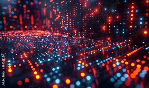 Wallpaper Mural Data science and big data technology utilize abstract data management systems for data sorting and mining. Torontodigital.ca